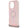 Guess GUHMP16LPFTDTEP iPhone 16 Pro 6.3 różowy/pink hardcase IML Rhinestones MagSafe